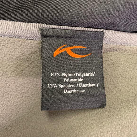 KJUS Size XL Charcoal Grey Nylon Spandex Zip Up Jacket - Picture 6 of 7